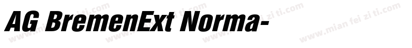 AG BremenExt Norma字体转换